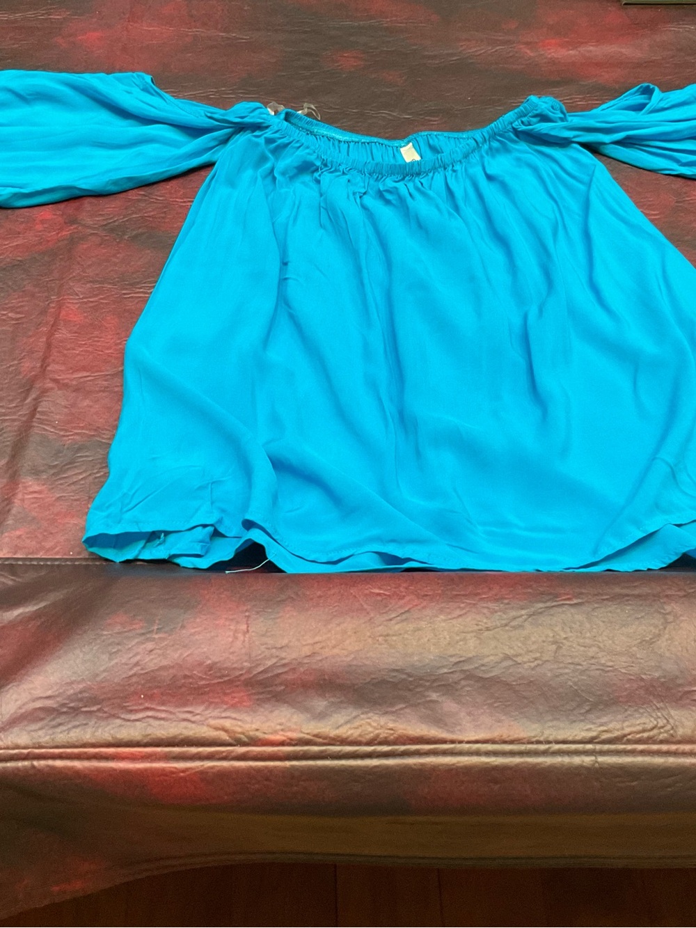 Elan Bright Turquoise cold-Shoulder Tunic